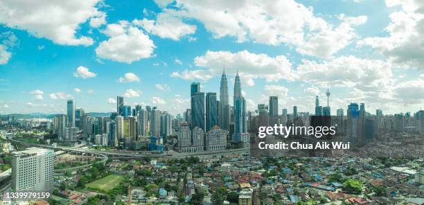 kuala lumpur city view - kuala lumpur city skyline stock pictures, royalty-free photos & images