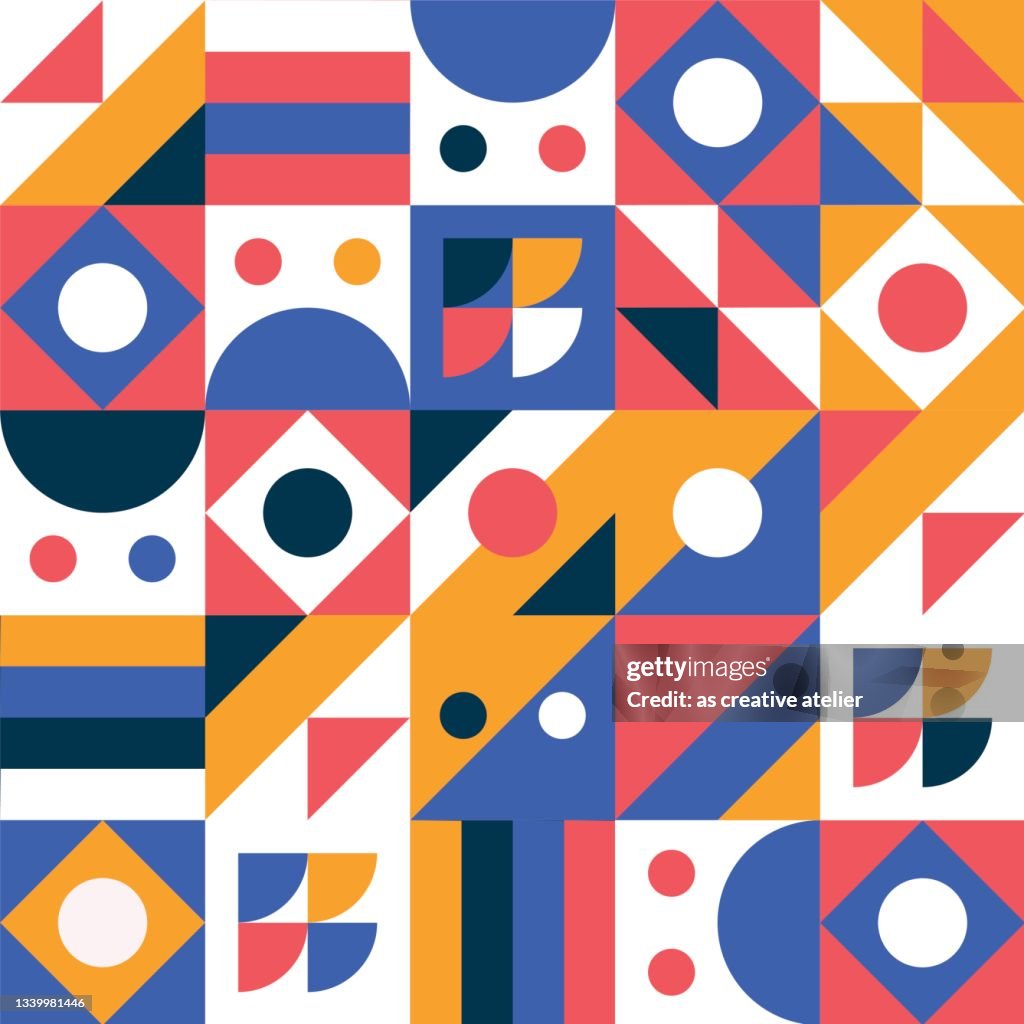Geometry Minimalist Artwork Poster With Simple Shape And Figure Abstract  Pattern Design In Scandinavian Style For Web Banner Business Presentation  Branding Package Fabric Print Wallpaper High-Res Vector Graphic - Getty  Images