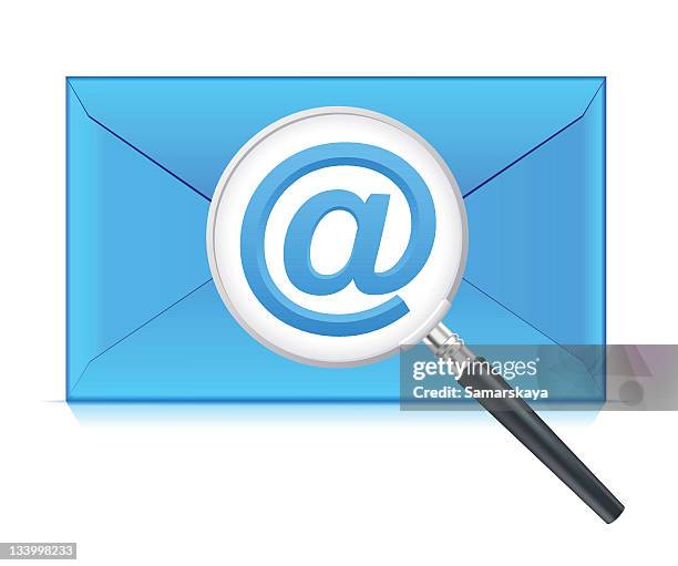 email - writing notes close up stock illustrations