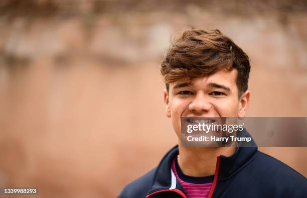 Will Smeed of Somerset poses for a photo ahead of Day Two of the LV= Insurance County Championship match between Somerset and Lancashire at The...