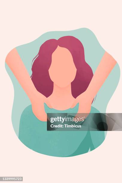 this massage therapy, feels so good - physical therapist stock illustrations