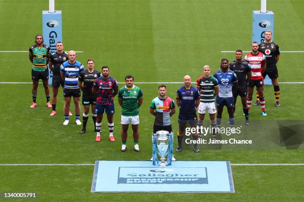 Lewis Ludlam of Northampton Saints, Henry Slade of Exeter Chiefs, Sam Underhill of Bath Rugby, Alex Goode of Saracens, Charles Piutau of Bristol...