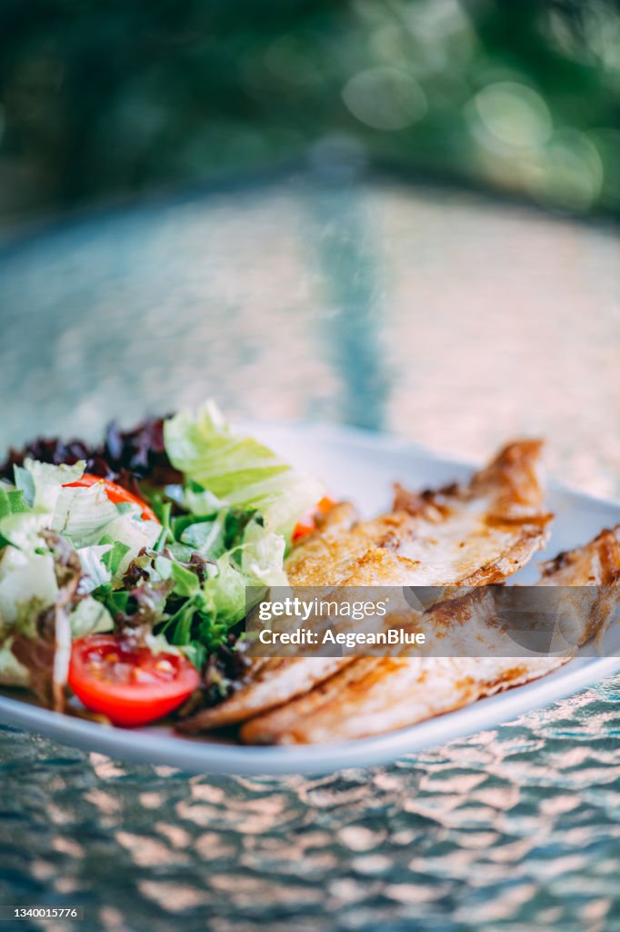 Grilled Sea Bass Fillets