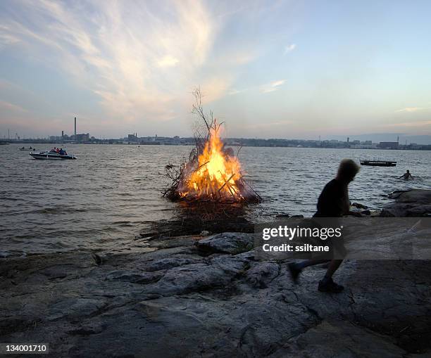 midsummer helsinki finland - mid summer stock pictures, royalty-free photos & images