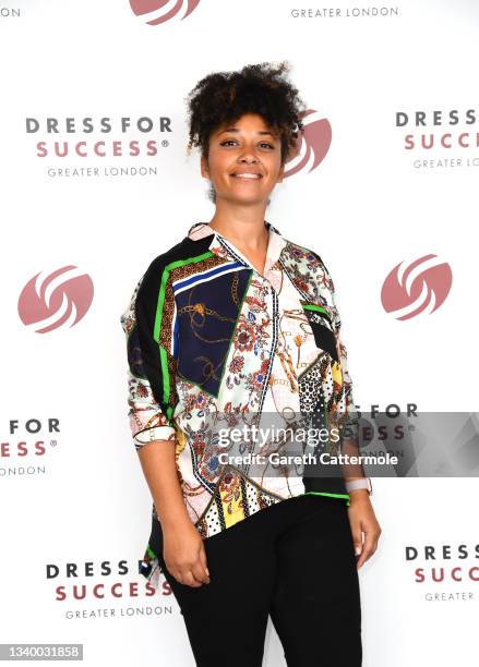 Ishbel Straker during the Dress For Success photocall at Newcombe House on September 13, 2021 in London, England. Dress for Success is a global...