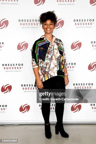 Ishbel Straker during the Dress For Success photocall at Newcombe House on September 13, 2021 in London, England. Dress for Success is a global...