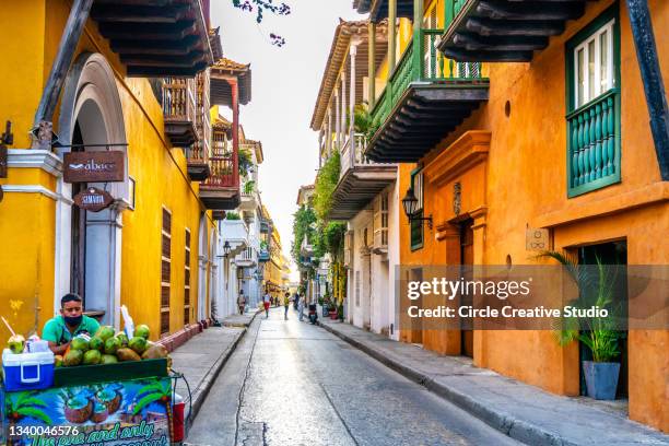 historical district of cartagena - cartagena de indias bildbanksfoton och bilder