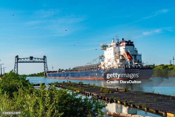 welland canal and twin flight locks in allanburg, st. catharines, canada - hamilton ontario stock pictures, royalty-free photos & images