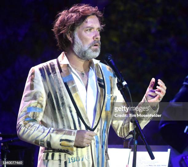 Rufus Wainwright performs in support of his Unfollow the Rules release at The Mountain Winery on September 12, 2021 in Saratoga, California.