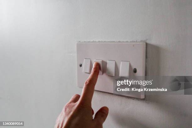 light switch - blackout stock pictures, royalty-free photos & images