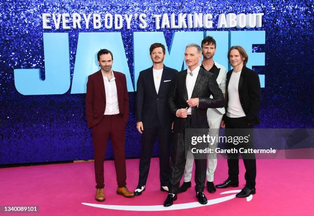 The Feeling attend the "Everybody's Talking About Jamie" World Premiere at The Royal Festival Hall on September 13, 2021 in London, England.