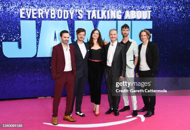 The Feeling and Sophie Ellis-Bextor attend the "Everybody's Talking About Jamie" World Premiere at The Royal Festival Hall on September 13, 2021 in...