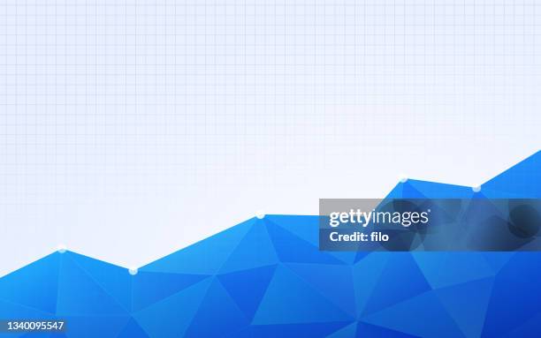 ブルーグリッドグラフ統計ポリゴン背景の概要 - prism点のイラスト素材／クリップアート素材／マンガ素材／アイコン素材
