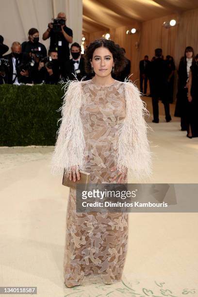 Ilana Glazer attends The 2021 Met Gala Celebrating In America: A Lexicon Of Fashion at Metropolitan Museum of Art on September 13, 2021 in New York...
