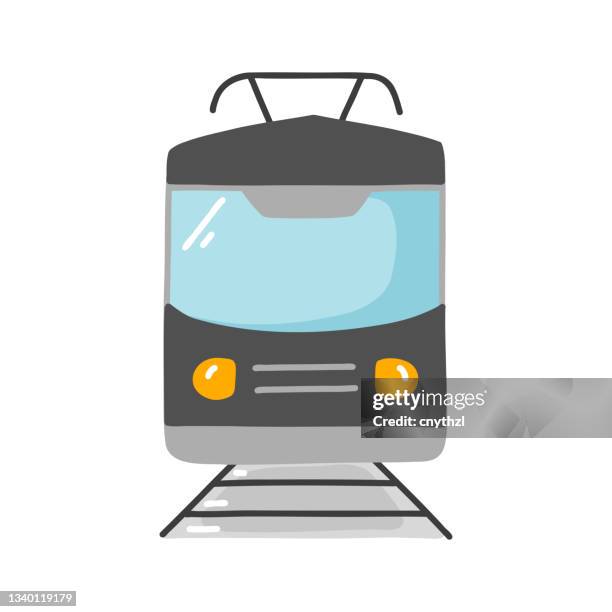 train cartoon style icon. colorful symbol vector illustration - comic book store stock illustrations