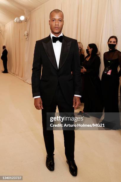 Heron Preston attends The 2021 Met Gala Celebrating In America: A Lexicon Of Fashion at Metropolitan Museum of Art on September 13, 2021 in New York...