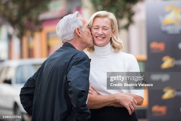 Ana Duato and Imanol Arias attend 'Cuentame Como Paso' 20th Anniversary on September 13, 2021 in Madrid, Spain.