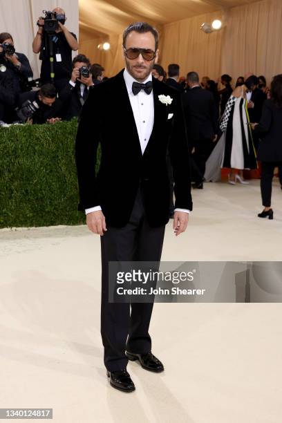 Tom Ford attends The 2021 Met Gala Celebrating In America: A Lexicon Of Fashion at Metropolitan Museum of Art on September 13, 2021 in New York City.