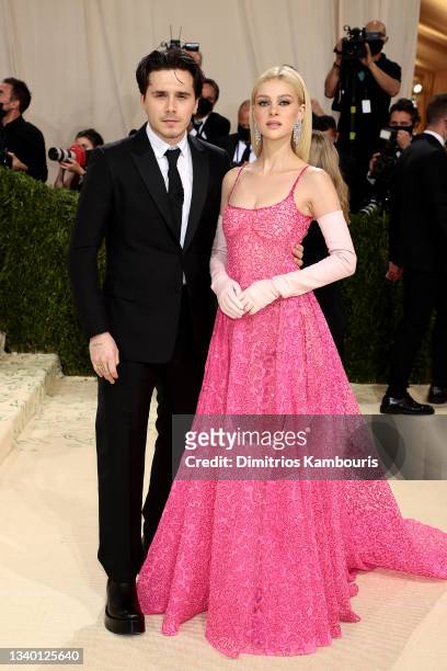 Brooklyn Beckham and Nicola Peltz attend The 2021 Met Gala Celebrating In America: A Lexicon Of Fashion at Metropolitan Museum of Art on September...