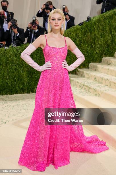 Nicola Peltz attends The 2021 Met Gala Celebrating In America: A Lexicon Of Fashion at Metropolitan Museum of Art on September 13, 2021 in New York...