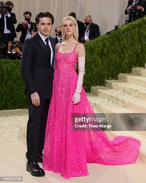 Brooklyn Beckham and Nicola Peltz attend The 2021 Met Gala Celebrating In America: A Lexicon Of Fashion at Metropolitan Museum of Art on September...
