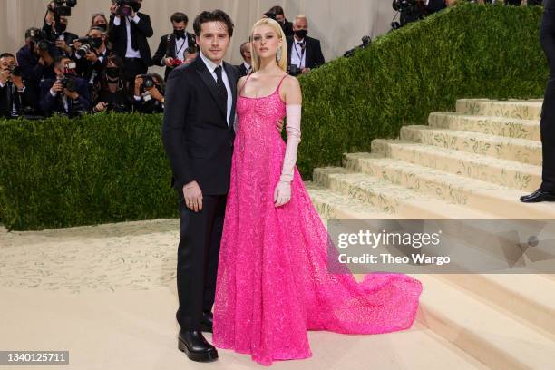 Brooklyn Beckham and Nicola Peltz attend The 2021 Met Gala Celebrating In America: A Lexicon Of Fashion at Metropolitan Museum of Art on September...