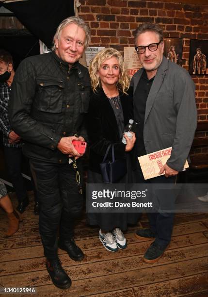 Jasper Britton, Debra Gillett and Patrick Marber attend the press night after party for "Indecent" at The Menier Chocolate Factory on September 13,...