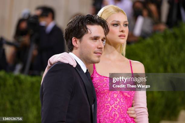 Brooklyn Beckham and Nicola Peltz attend The 2021 Met Gala Celebrating In America: A Lexicon Of Fashion at Metropolitan Museum of Art on September...