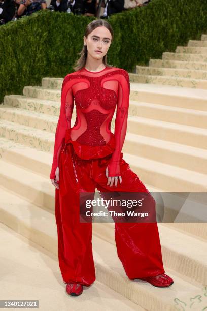 Ella Emhoff attends The 2021 Met Gala Celebrating In America: A Lexicon Of Fashion at Metropolitan Museum of Art on September 13, 2021 in New York...