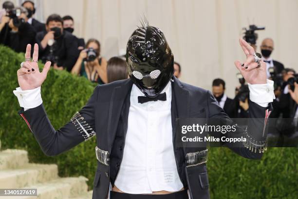 Evan Mock attends The 2021 Met Gala Celebrating In America: A Lexicon Of Fashion at Metropolitan Museum of Art on September 13, 2021 in New York City.