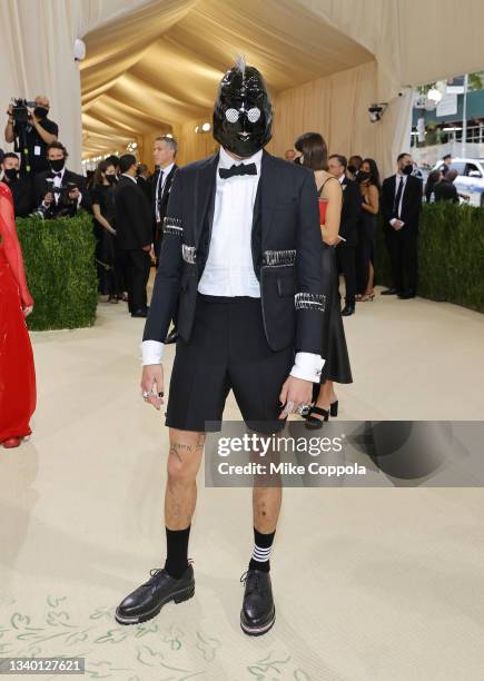 Evan Mock attends The 2021 Met Gala Celebrating In America: A Lexicon Of Fashion at Metropolitan Museum of Art on September 13, 2021 in New York City.