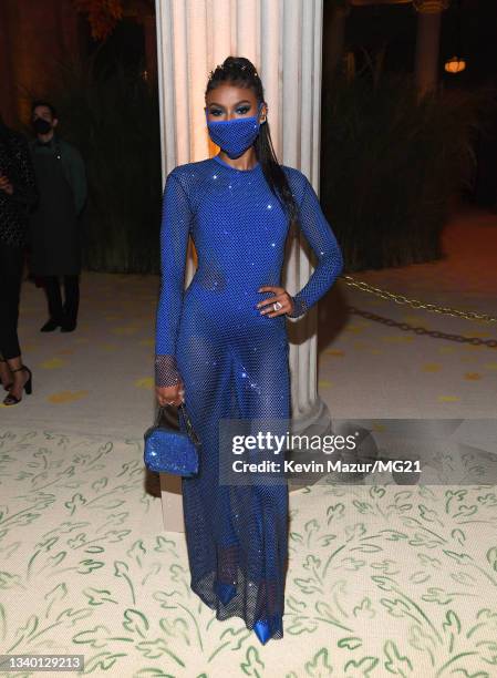 Nia Dennis attends the The 2021 Met Gala Celebrating In America: A Lexicon Of Fashion at Metropolitan Museum of Art on September 13, 2021 in New York...