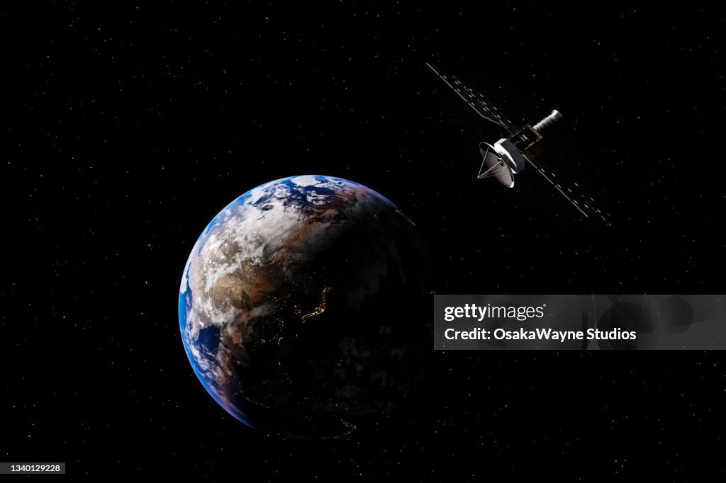 Artificial space object on earth orbit
