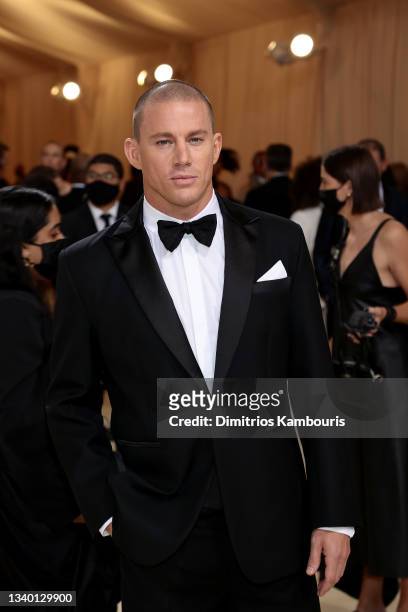 Channing Tatum attends The 2021 Met Gala Celebrating In America: A Lexicon Of Fashion at Metropolitan Museum of Art on September 13, 2021 in New York...