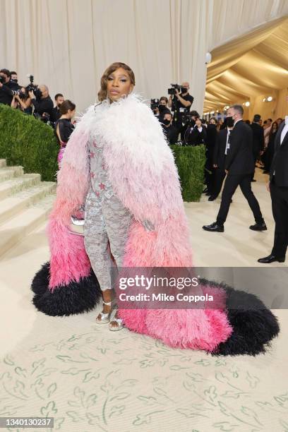 Serena Williams attends The 2021 Met Gala Celebrating In America: A Lexicon Of Fashion at Metropolitan Museum of Art on September 13, 2021 in New...