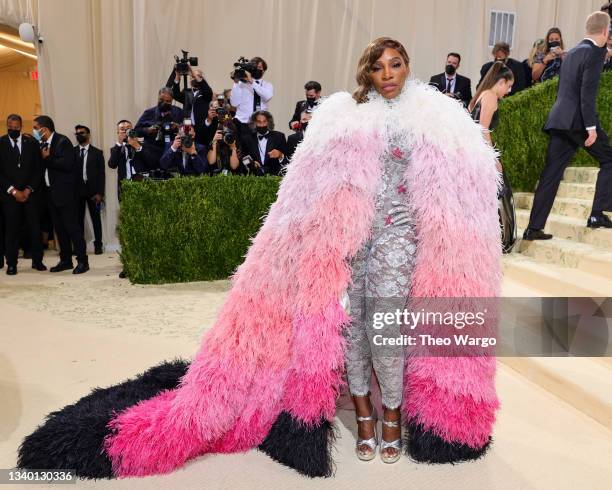 Serena Williams attends The 2021 Met Gala Celebrating In America: A Lexicon Of Fashion at Metropolitan Museum of Art on September 13, 2021 in New...