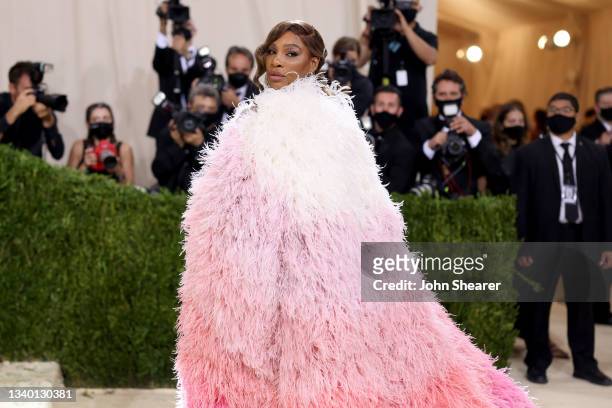 Serena Williams attends The 2021 Met Gala Celebrating In America: A Lexicon Of Fashion at Metropolitan Museum of Art on September 13, 2021 in New...