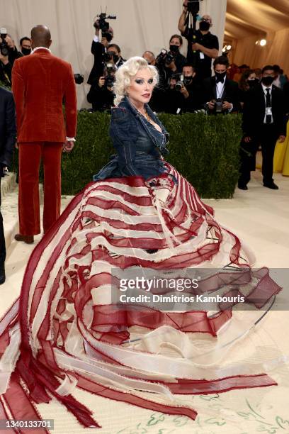 Debbie Harry attends The 2021 Met Gala Celebrating In America: A Lexicon Of Fashion at Metropolitan Museum of Art on September 13, 2021 in New York...