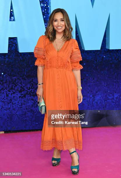 Myleene Klass attends the "Everybody's Talking About Jamie" World Premiere at The Royal Festival Hall on September 13, 2021 in London, England.