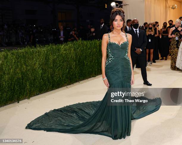 Madison Beer attends The 2021 Met Gala Celebrating In America: A Lexicon Of Fashion at Metropolitan Museum of Art on September 13, 2021 in New York...