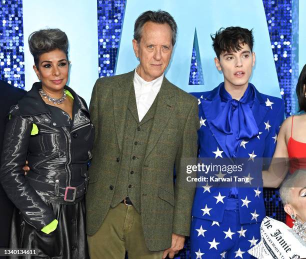 Shobna Gulati, Richard E Grant and Max Harwood attend the "Everybody's Talking About Jamie" World Premiere at The Royal Festival Hall on September...