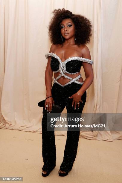 Taraji P. Henson attends The 2021 Met Gala Celebrating In America: A Lexicon Of Fashion at Metropolitan Museum of Art on September 13, 2021 in New...