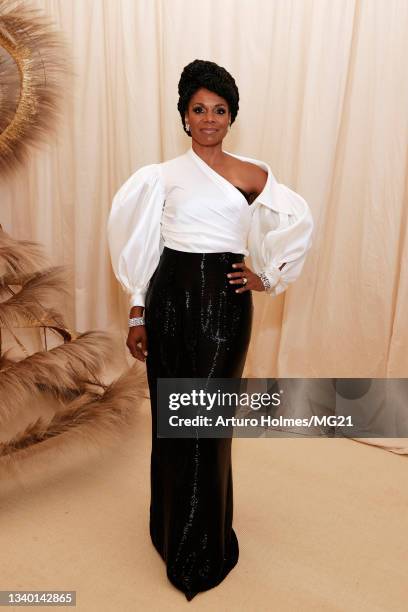 Audra McDonald attends The 2021 Met Gala Celebrating In America: A Lexicon Of Fashion at Metropolitan Museum of Art on September 13, 2021 in New York...