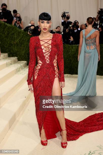 Megan Fox attends The 2021 Met Gala Celebrating In America: A Lexicon Of Fashion at Metropolitan Museum of Art on September 13, 2021 in New York City.