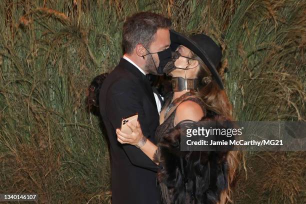 Ben Affleck and Jennifer Lopez attends the The 2021 Met Gala Celebrating In America: A Lexicon Of Fashion at Metropolitan Museum of Art on September...