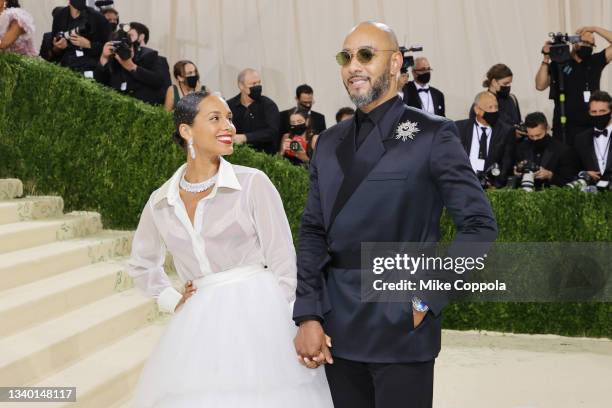 Alicia Keys and Swizz Beatz attend The 2021 Met Gala Celebrating In America: A Lexicon Of Fashion at Metropolitan Museum of Art on September 13, 2021...