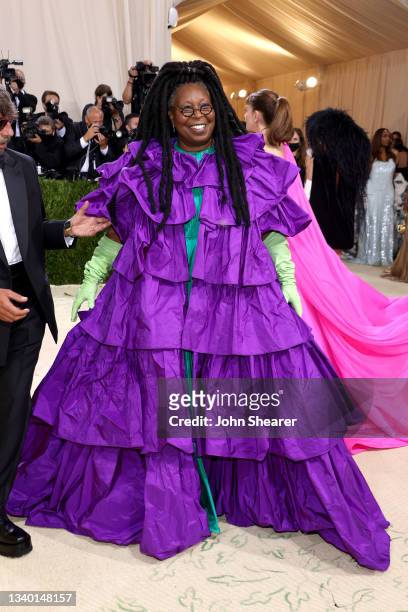Whoopi Goldberg attends The 2021 Met Gala Celebrating In America: A Lexicon Of Fashion at Metropolitan Museum of Art on September 13, 2021 in New...