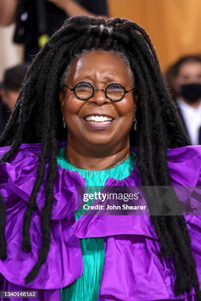 Whoopi Goldberg attends The 2021 Met Gala Celebrating In America: A Lexicon Of Fashion at Metropolitan Museum of Art on September 13, 2021 in New...