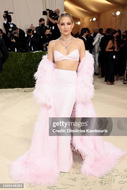 Kate Hudson attends The 2021 Met Gala Celebrating In America: A Lexicon Of Fashion at Metropolitan Museum of Art on September 13, 2021 in New York...