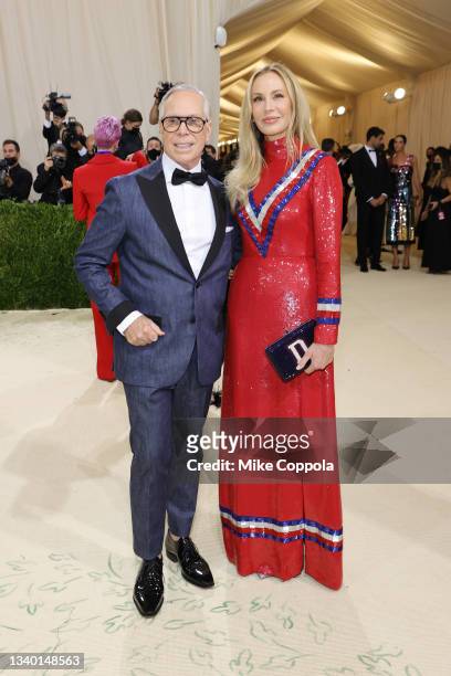 Tommy Hilfiger and Dee Hilfiger attend The 2021 Met Gala Celebrating In America: A Lexicon Of Fashion at Metropolitan Museum of Art on September 13,...